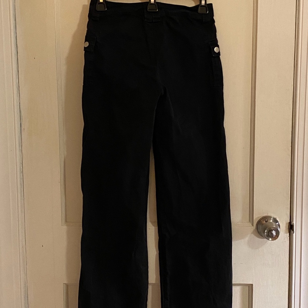 Edikted Black Straight-Leg Pants
